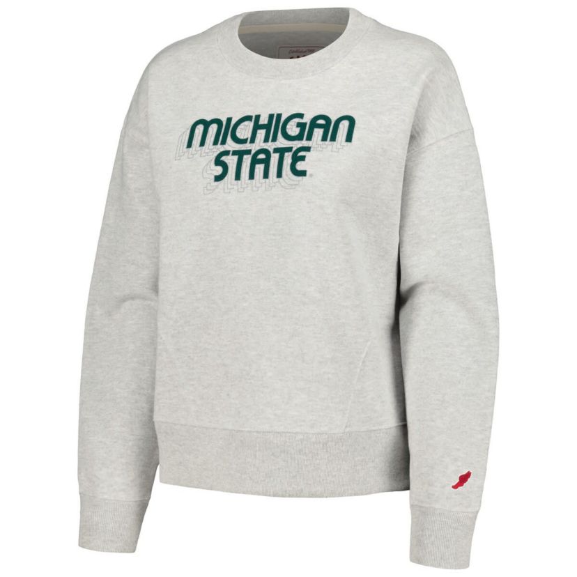 NCAA Michigan State Spartans Boxy Pullover Sweatshirt