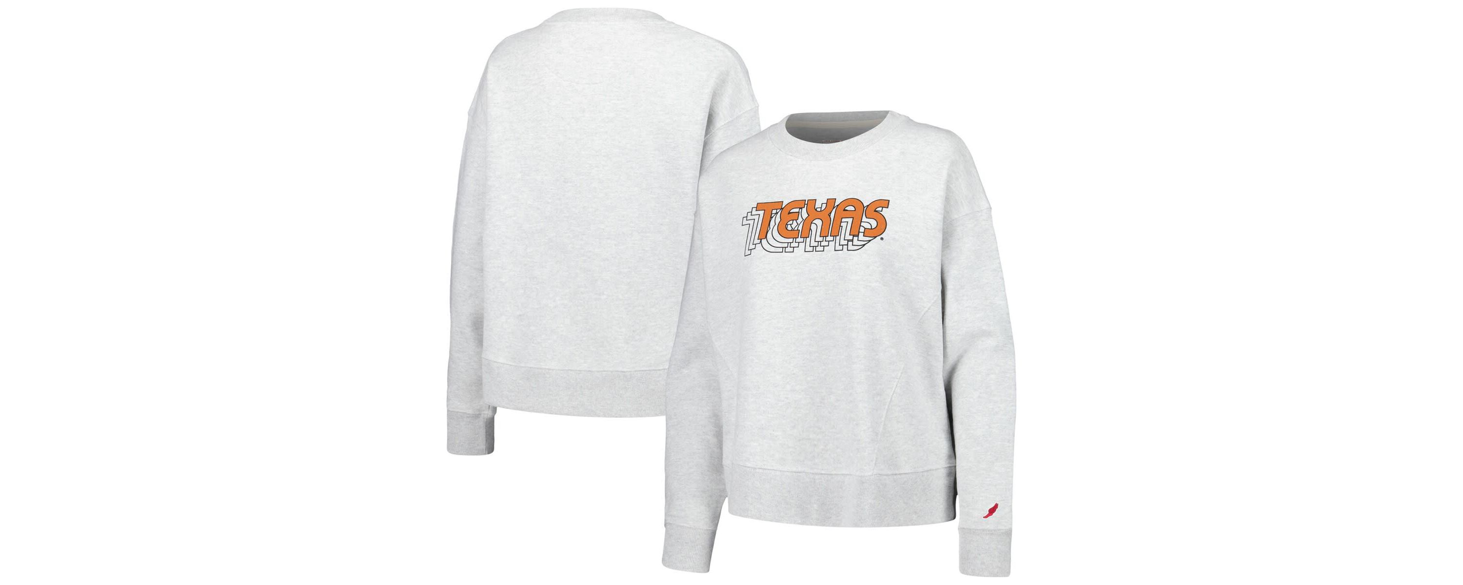 NCAA Texas Longhorns Boxy Pullover Sweatshirt