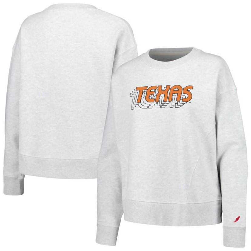 NCAA Texas Longhorns Boxy Pullover Sweatshirt
