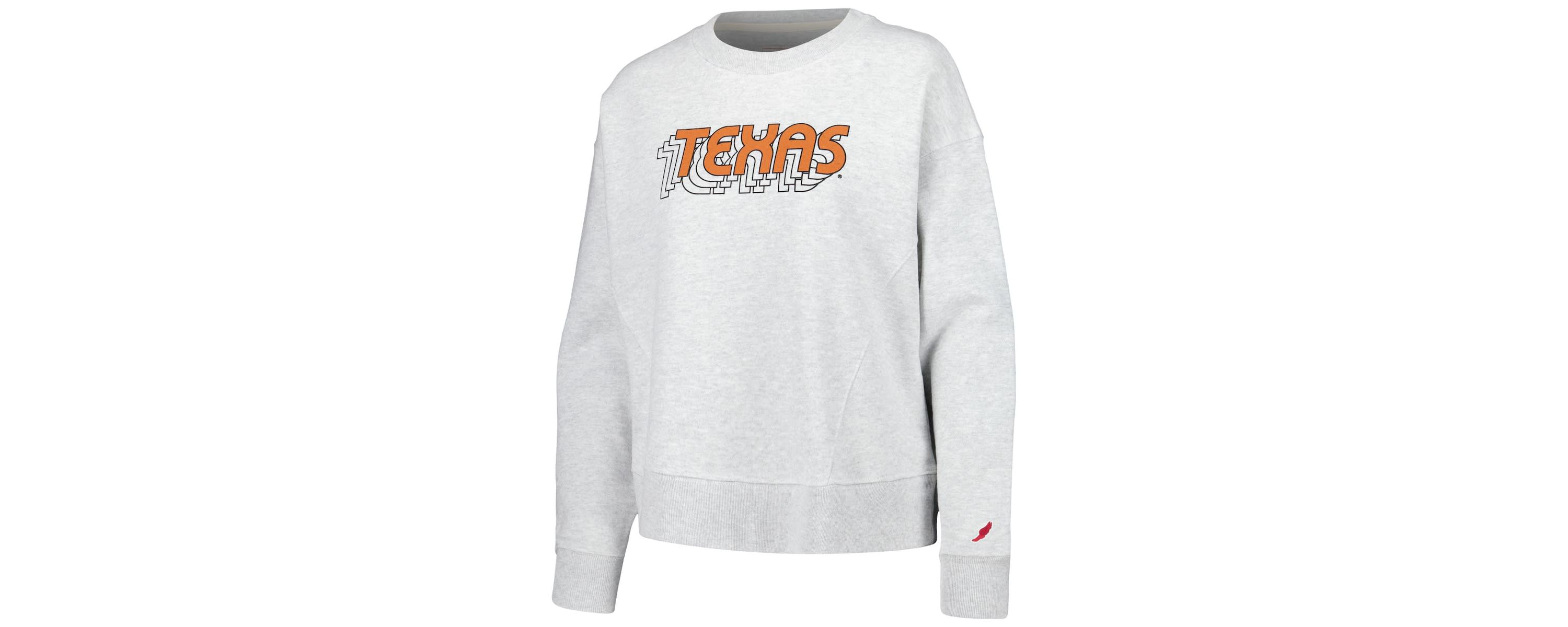 NCAA Texas Longhorns Boxy Pullover Sweatshirt
