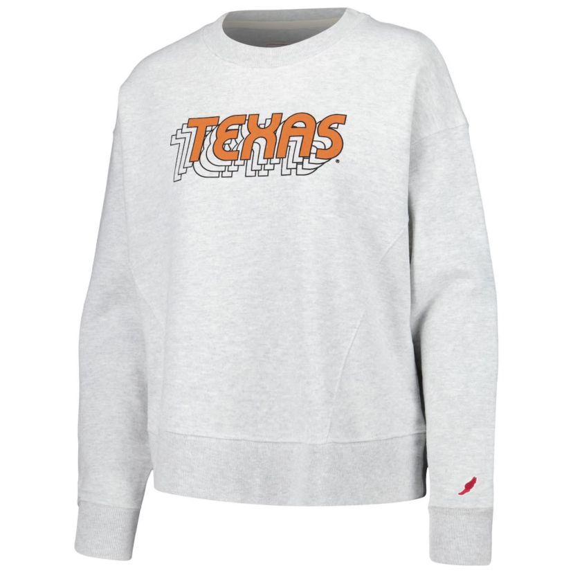 NCAA Texas Longhorns Boxy Pullover Sweatshirt