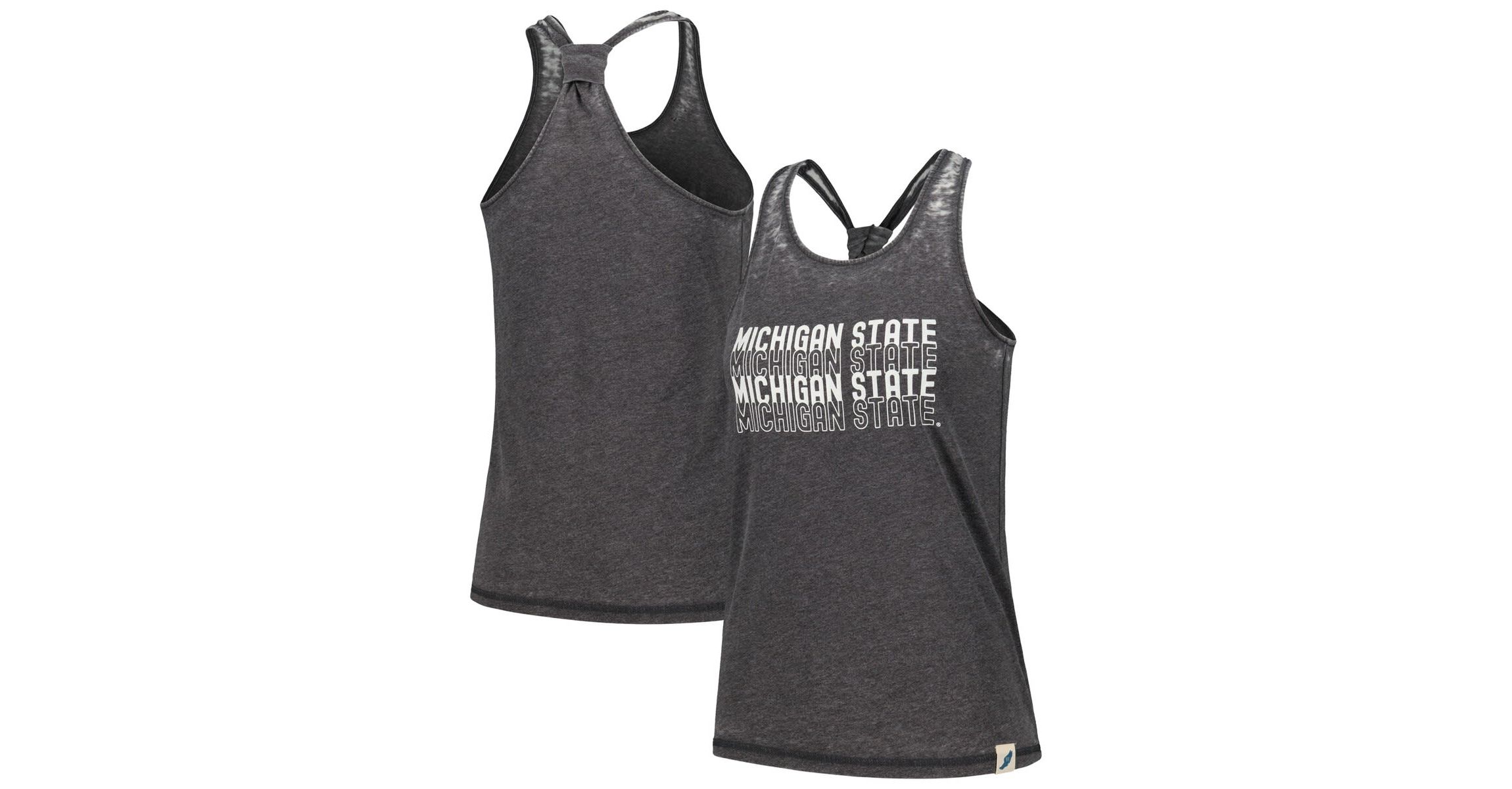 NCAA Michigan State Spartans Stacked Name Racerback Tank Top