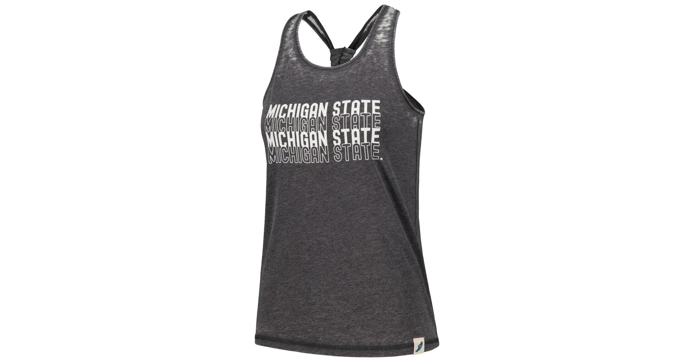NCAA Michigan State Spartans Stacked Name Racerback Tank Top