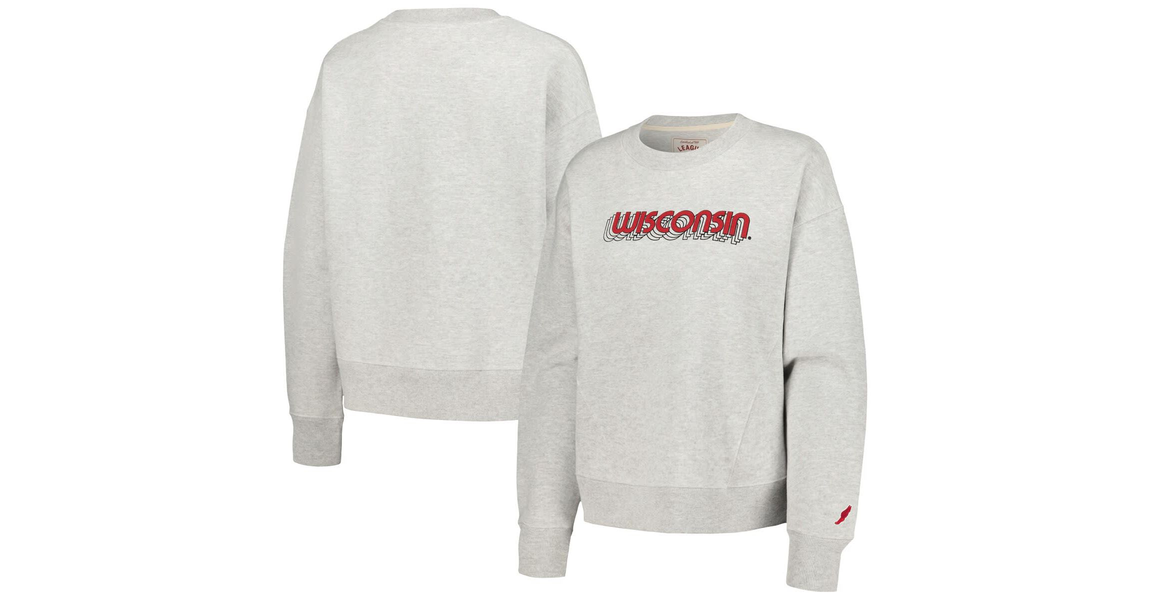 NCAA Wisconsin Badgers Boxy Pullover Sweatshirt