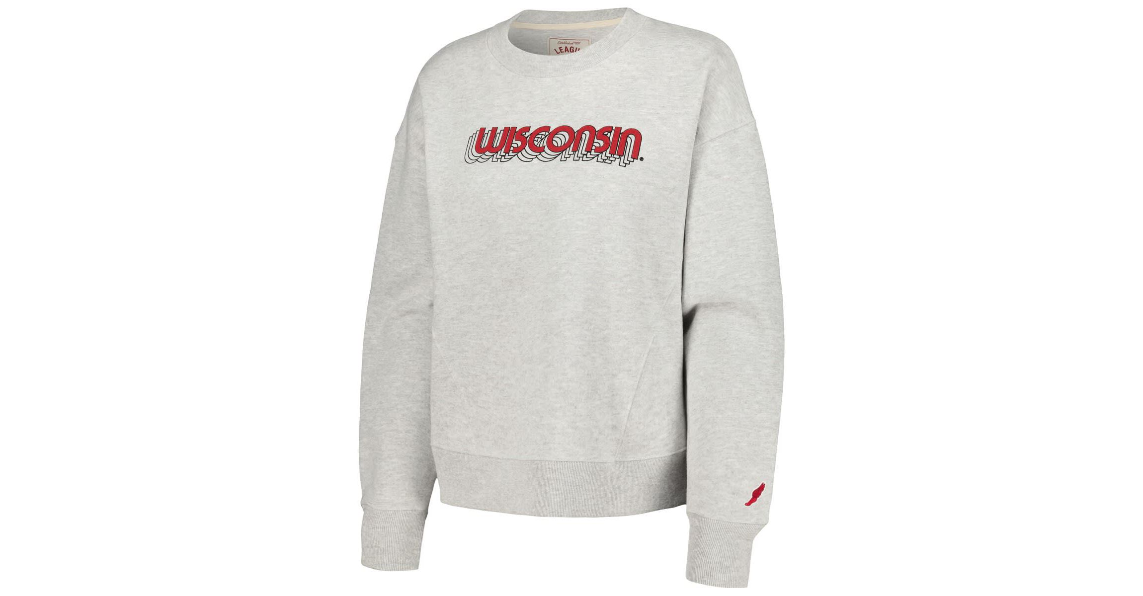 NCAA Wisconsin Badgers Boxy Pullover Sweatshirt