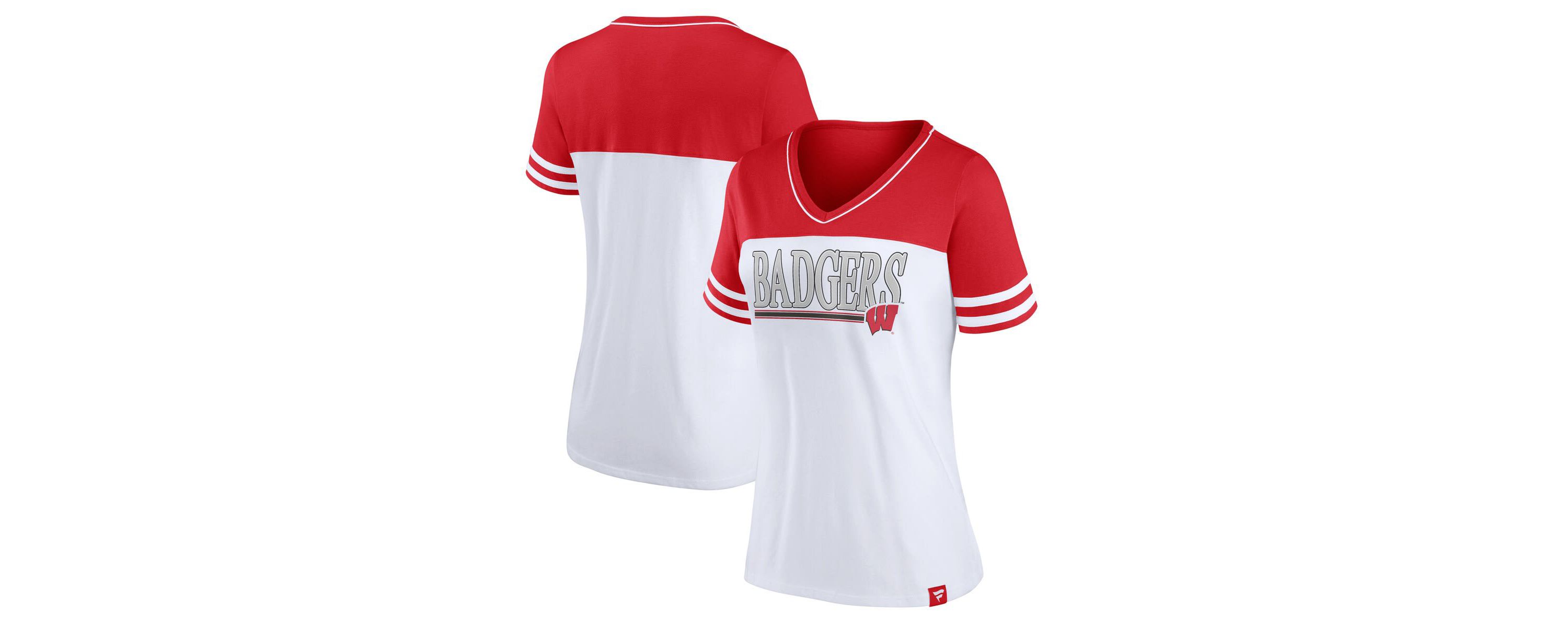 NCAA Wisconsin Badgers Plus Size Field Game V-Neck T-Shirt