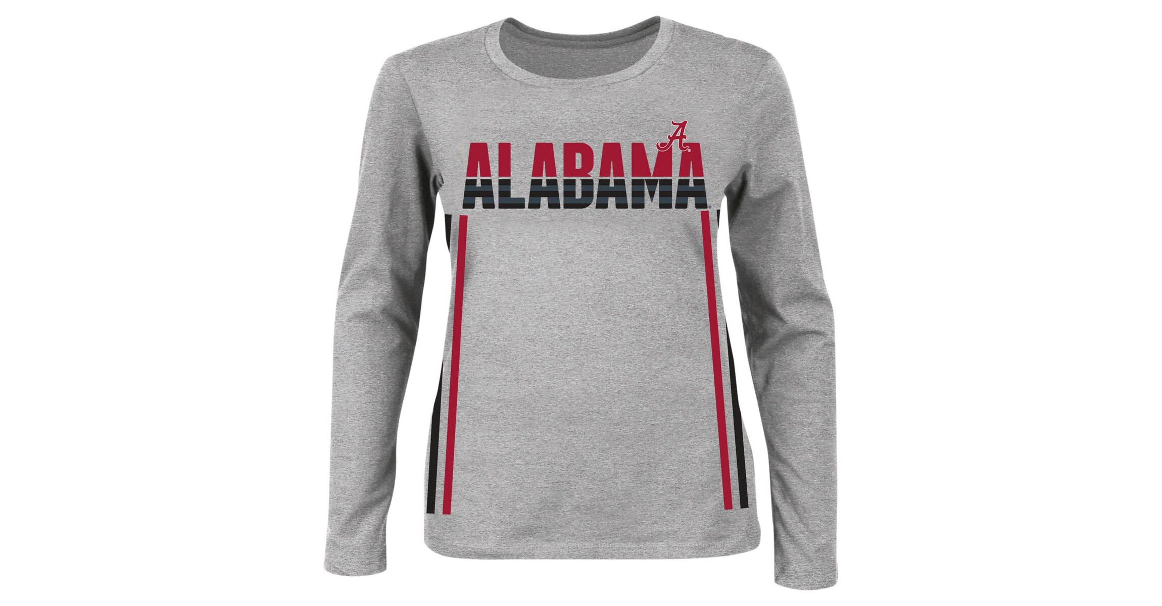 Alabama Crimson Tide NCAA Alabama Tide Plus Size Side Stripe Fleece Pullover Sweatshirt