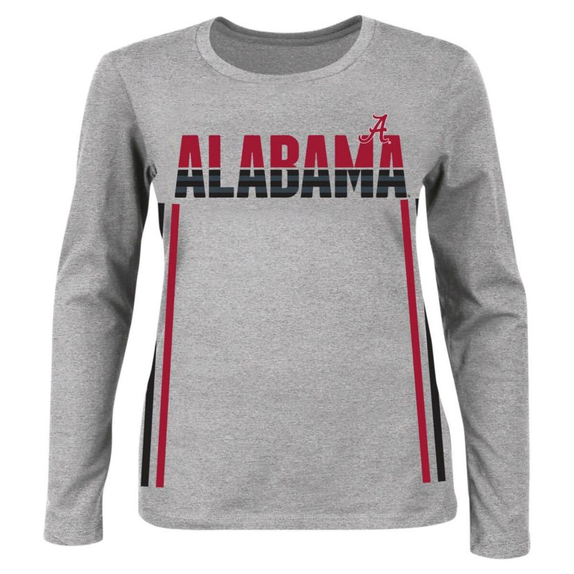 Alabama Crimson Tide NCAA Alabama Tide Plus Size Side Stripe Fleece Pullover Sweatshirt