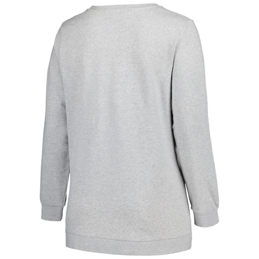 NCAA Nebraska Huskers Plus Size Side Stripe Pullover Sweatshirt