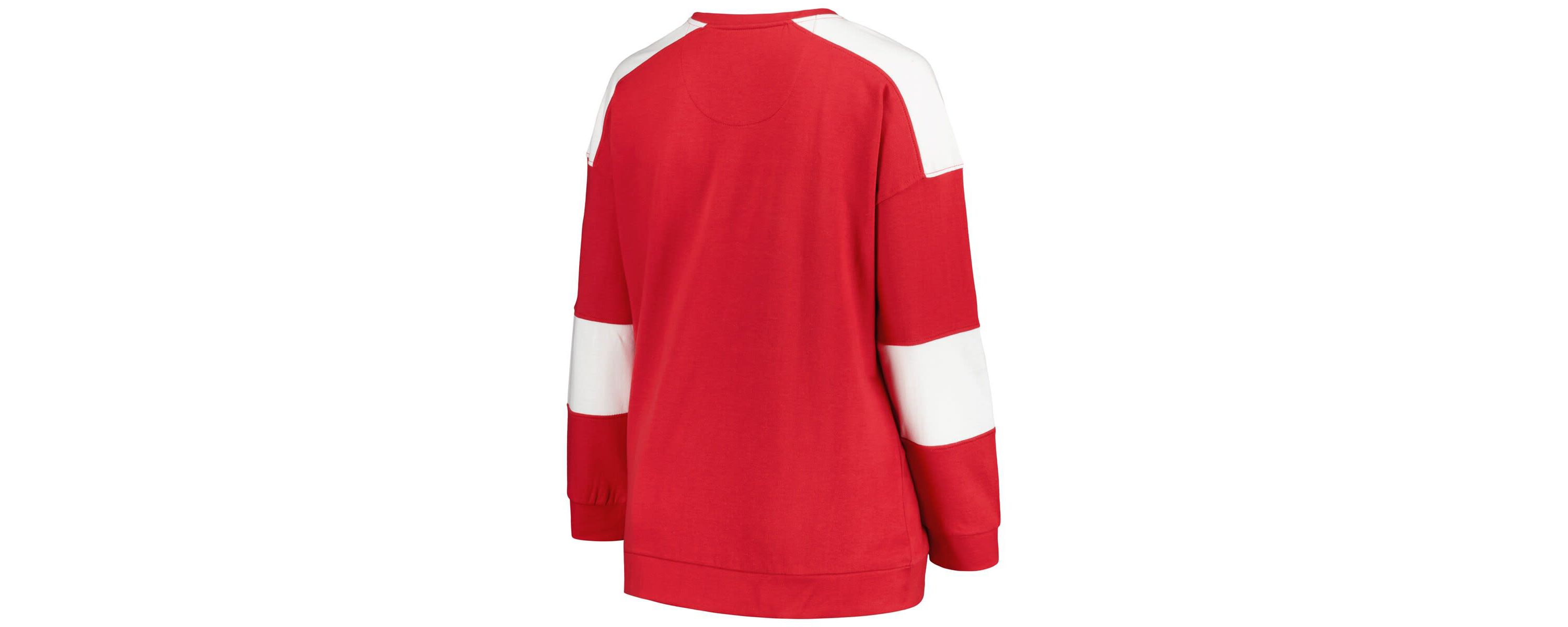 Alabama Crimson Tide NCAA Alabama Tide Plus Size Striped Pullover Sweatshirt