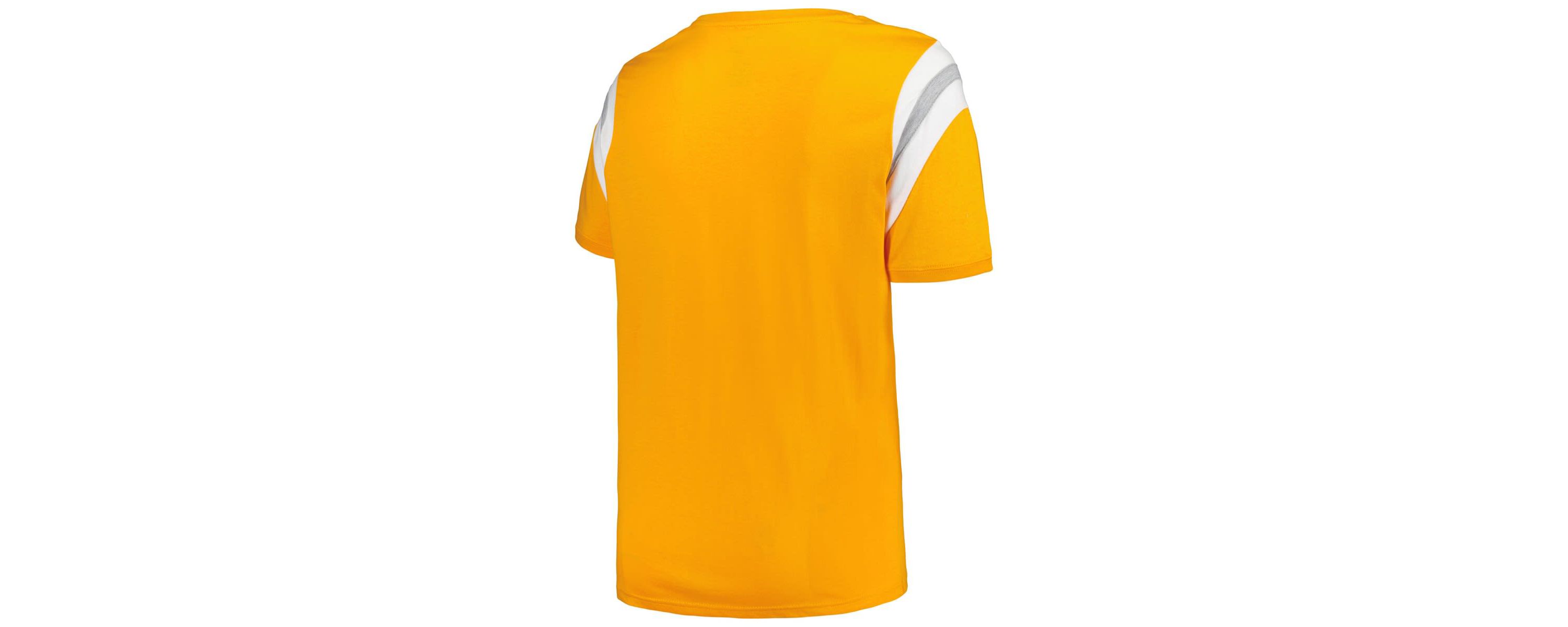 NCAA Tennessee Tennessee Volunteers Plus Size Striped Tailgate Scoop Neck T-Shirt
