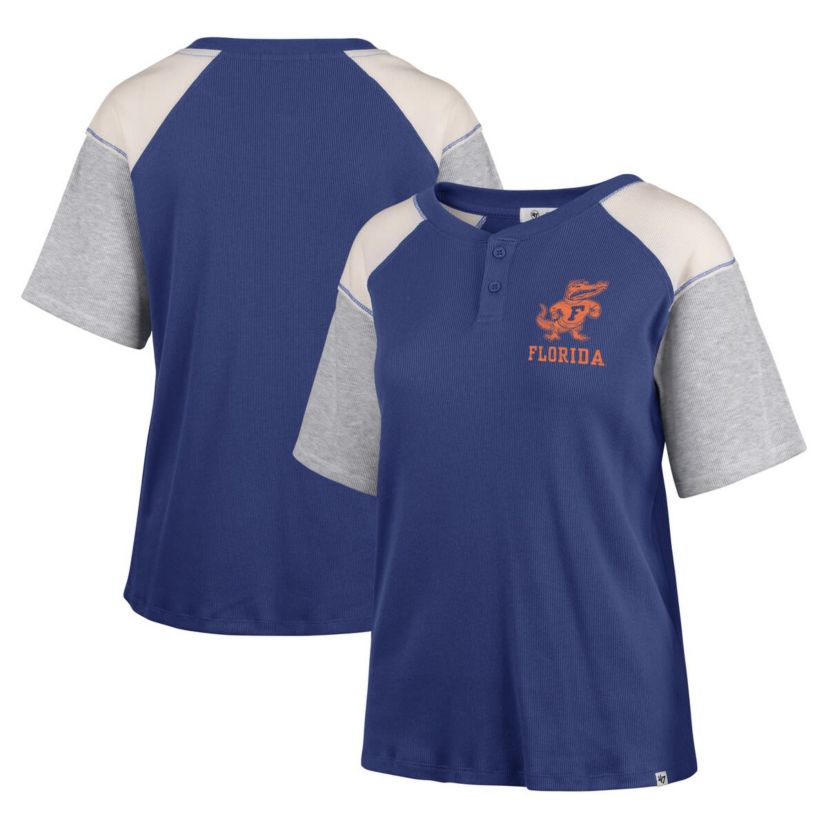 NCAA Florida Gators Underline Harvey Colorblock Raglan Henley T-Shirt