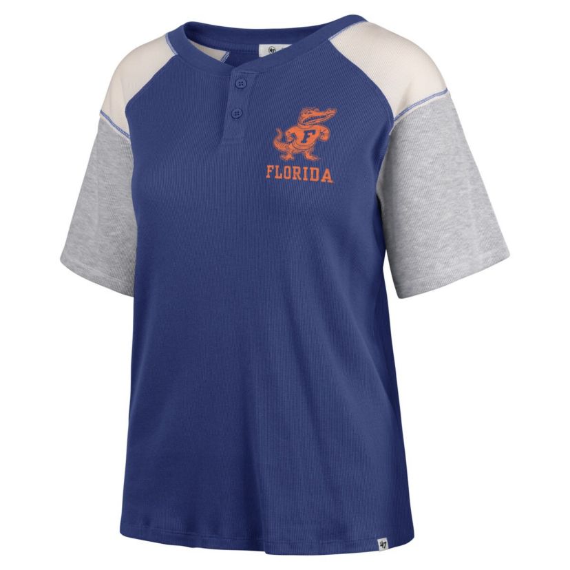 NCAA Florida Gators Underline Harvey Colorblock Raglan Henley T-Shirt
