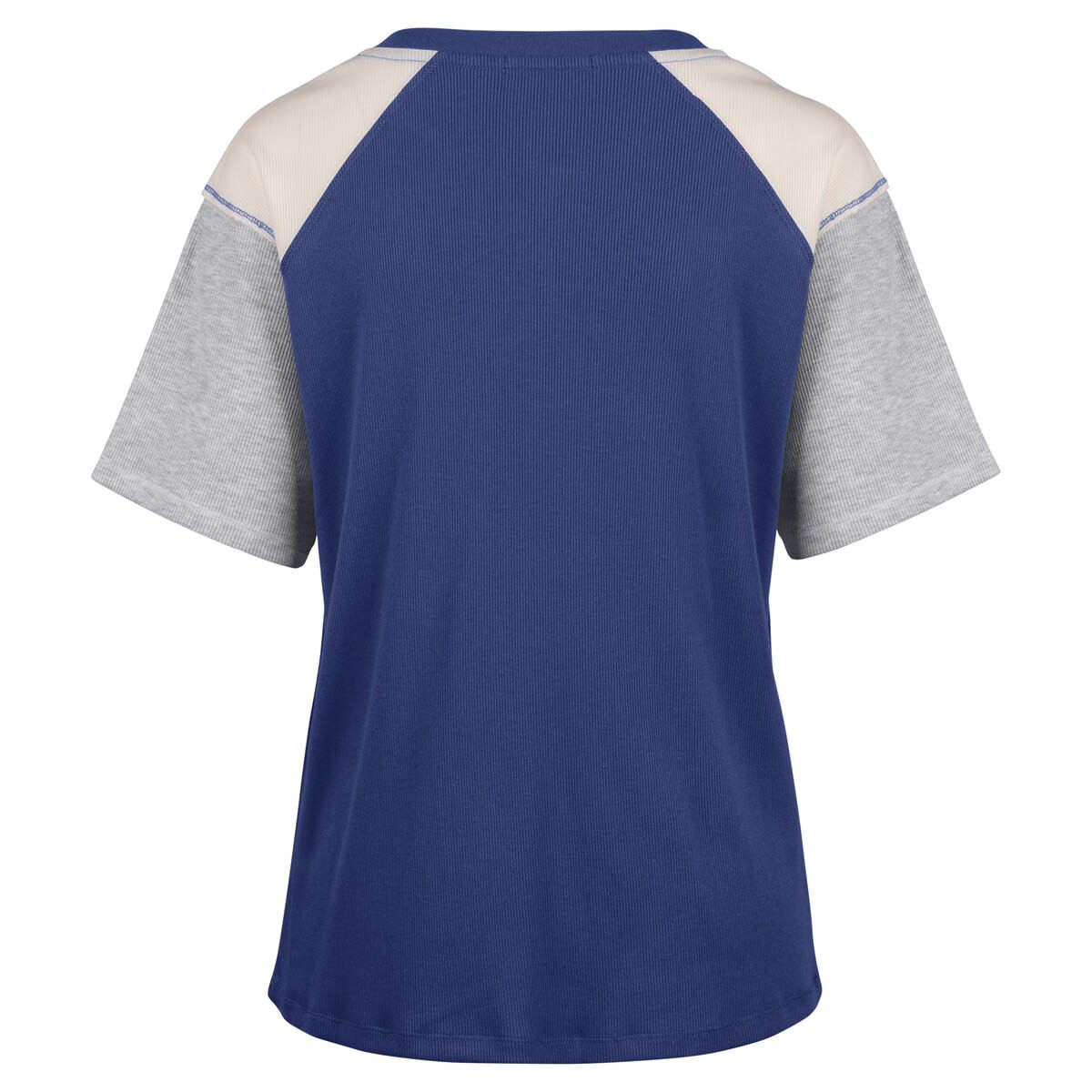 NCAA Kentucky Wildcats Underline Harvey Colorblock Raglan Henley T-Shirt