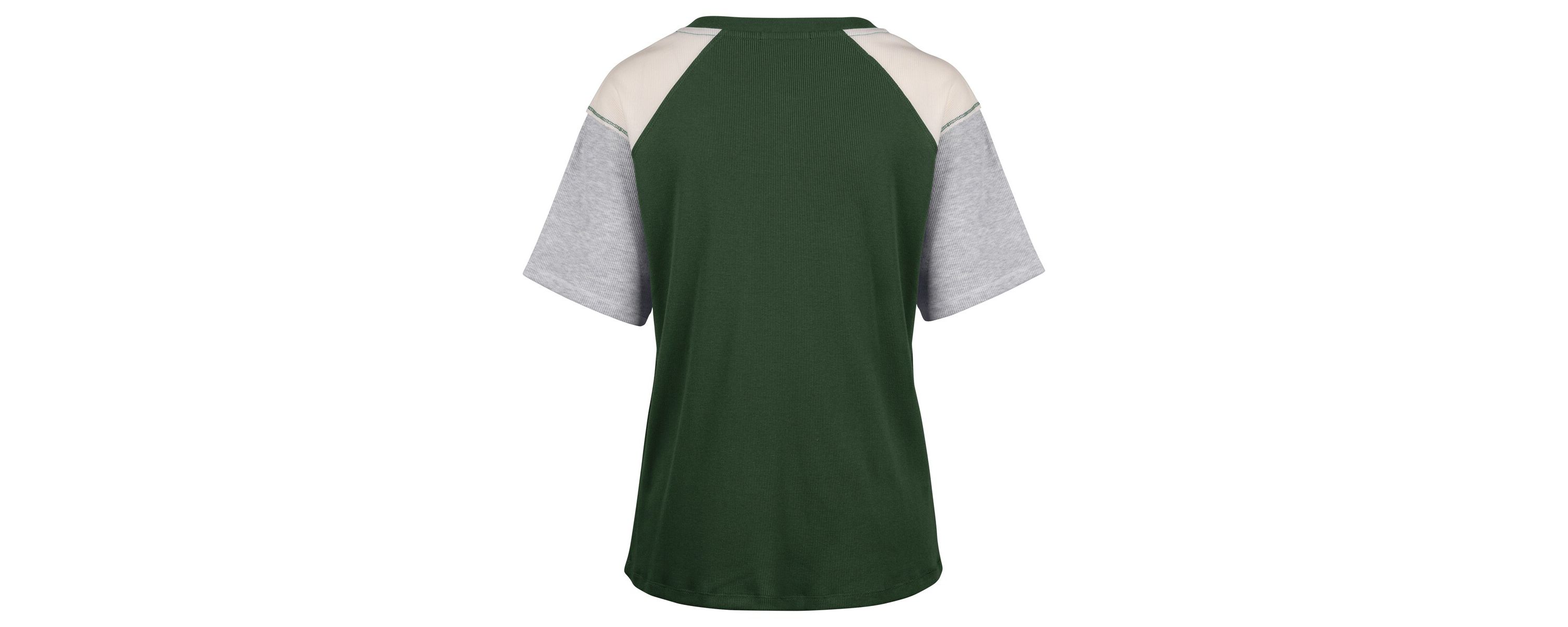 Miami (FL) Hurricanes NCAA Miami Hurricanes Underline Harvey Colorblock Raglan Henley T-Shirt