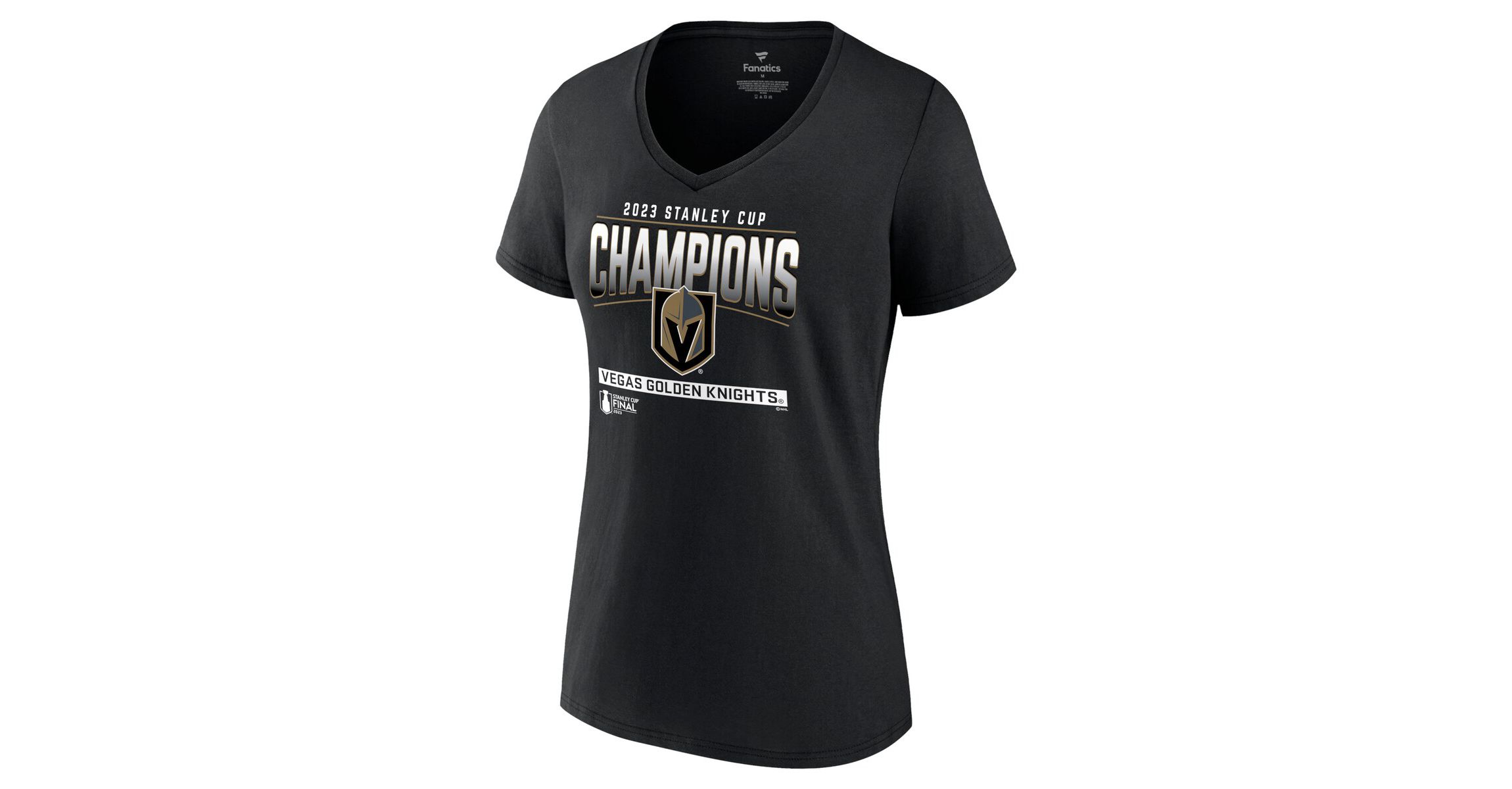 NHL Fanatics Vegas Golden Knights 2023 Stanley Cup s Signature Roster V-Neck T-Shirt