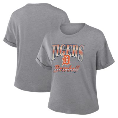 MLB Fanatics Detroit Tigers Cooperstown Tribute Tri-Blend Boxy T-Shirt