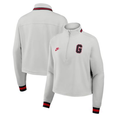 NCAA Nike Georgia Bulldogs Legacy Dri-FIT Half-Zip Sweatshirt, Gray, Large