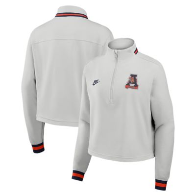 NCAA Nike Auburn Tigers Legacy Dri-FIT Half-Zip Sweatshirt, Gray, 2XL