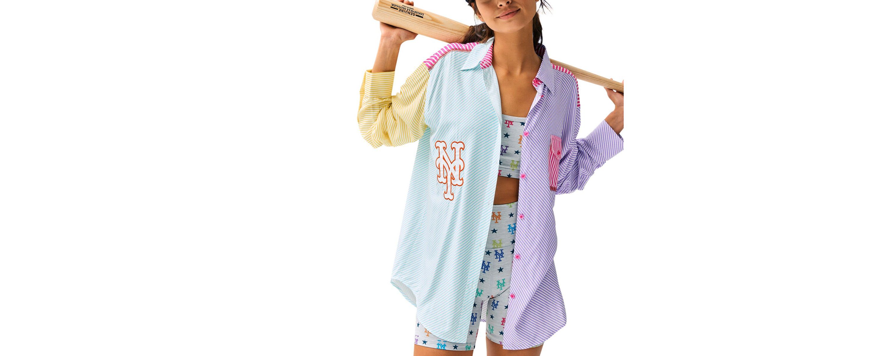 MLB New York Mets Button-Up Shirt