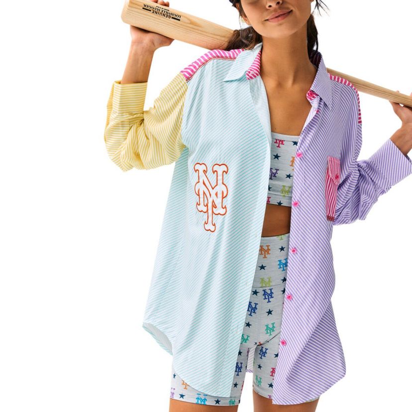 MLB New York Mets Button-Up Shirt