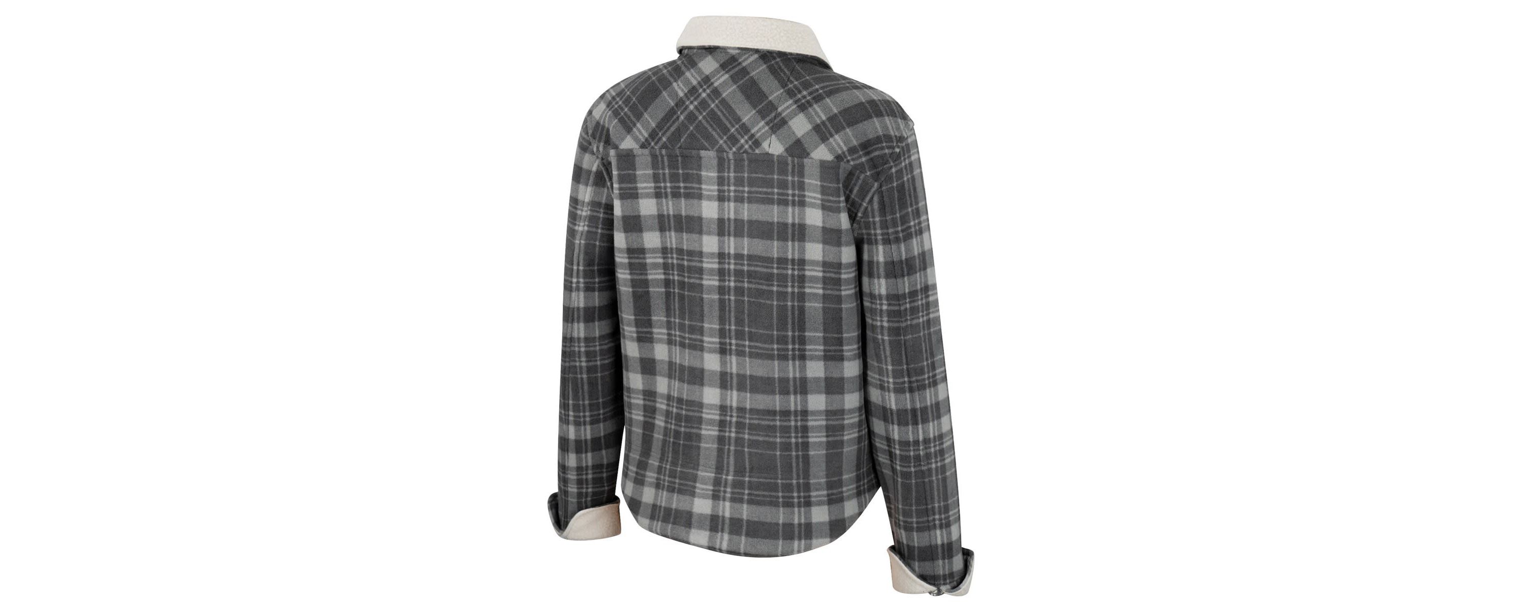 NCAA x Wrangler Michigan Wolverines Plaid Polar Fleece Button-Up Jacket