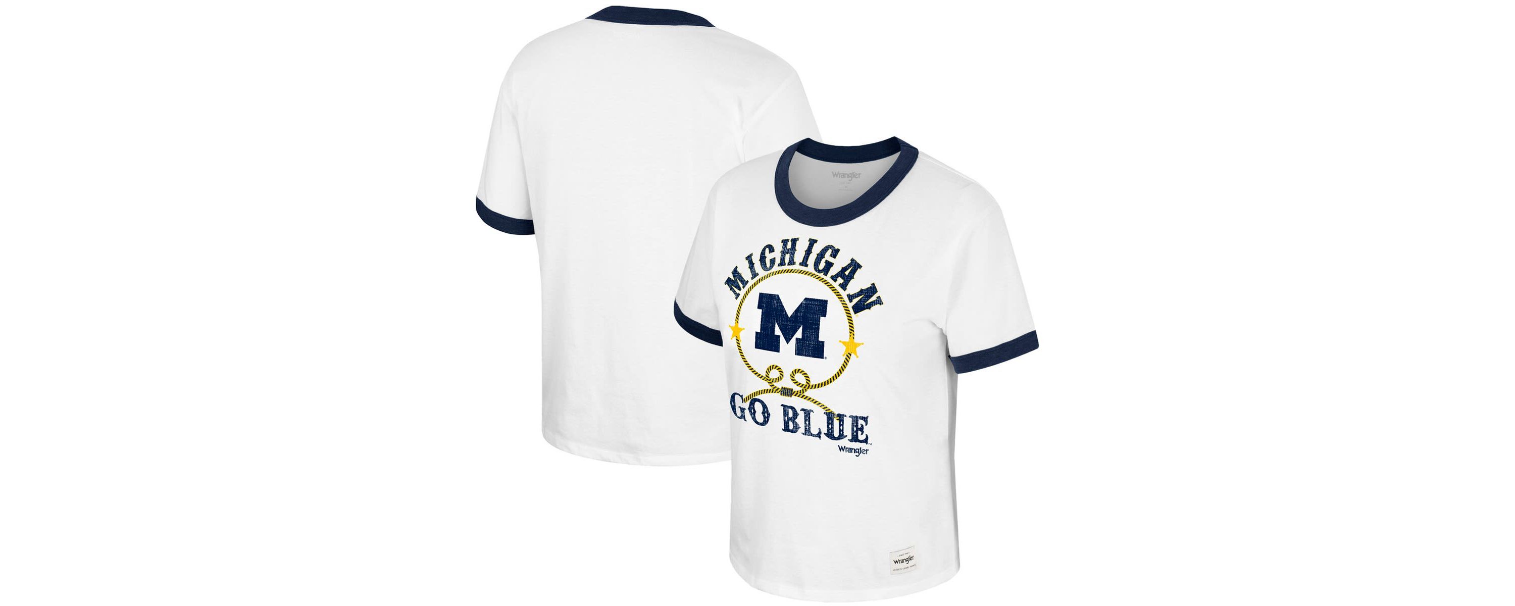 NCAA x Wrangler Michigan Wolverines Freehand Ringer T-Shirt