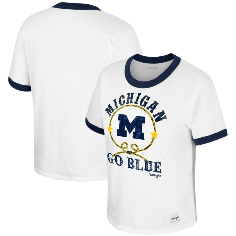 NCAA x Wrangler Michigan Wolverines Freehand Ringer T-Shirt