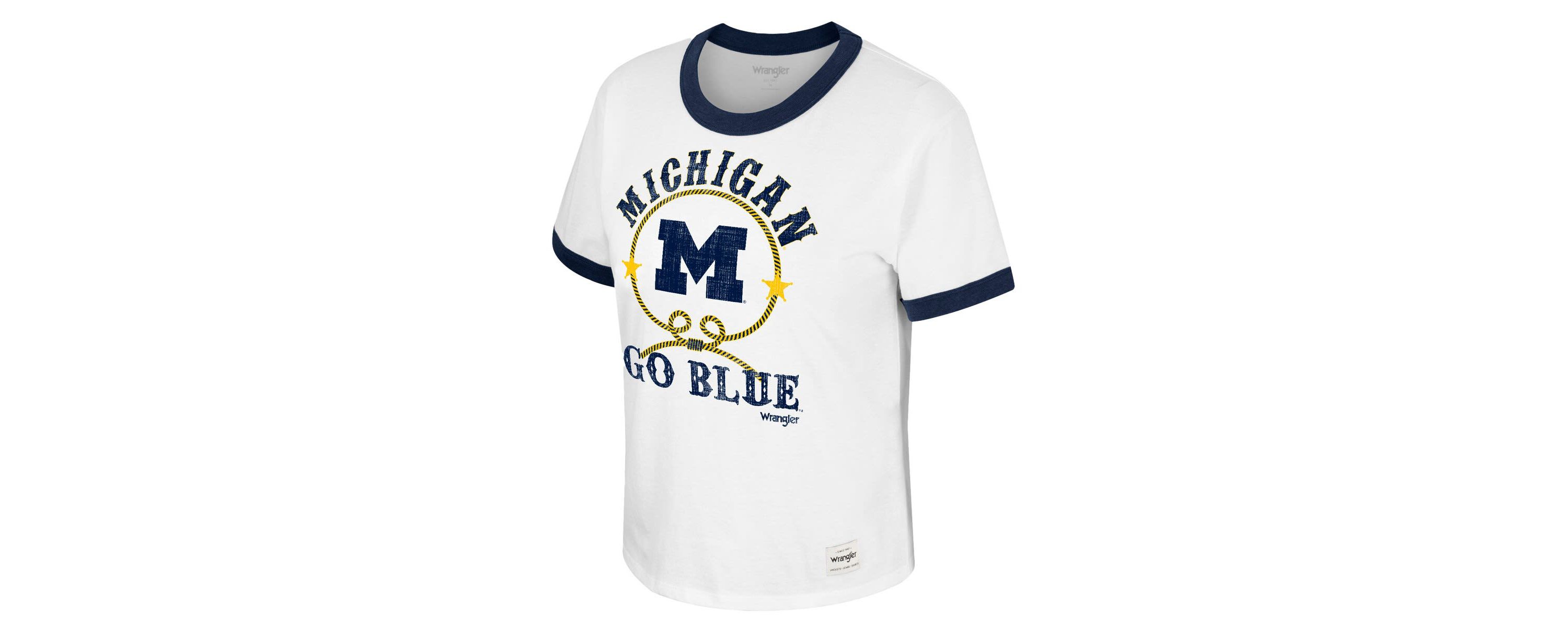 NCAA x Wrangler Michigan Wolverines Freehand Ringer T-Shirt