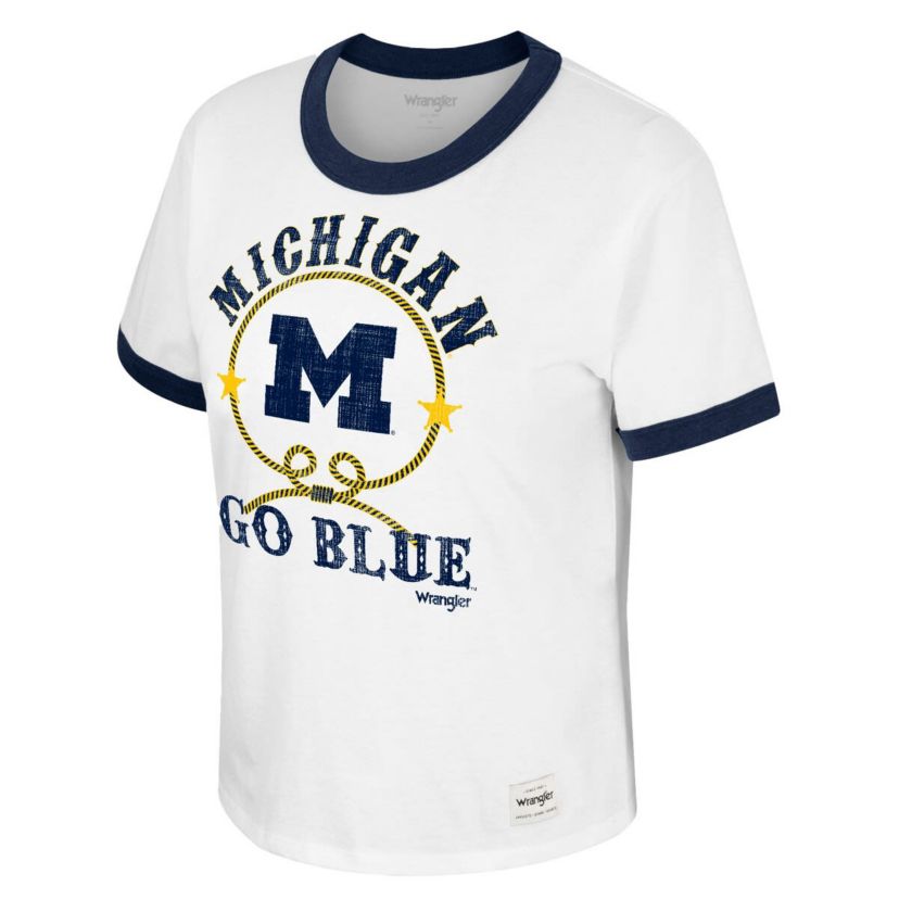 NCAA x Wrangler Michigan Wolverines Freehand Ringer T-Shirt