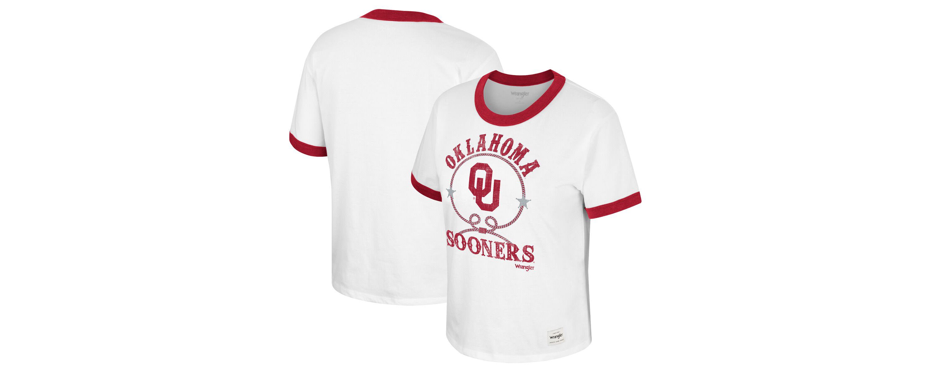 NCAA x Wrangler Oklahoma Sooners Freehand Ringer T-Shirt