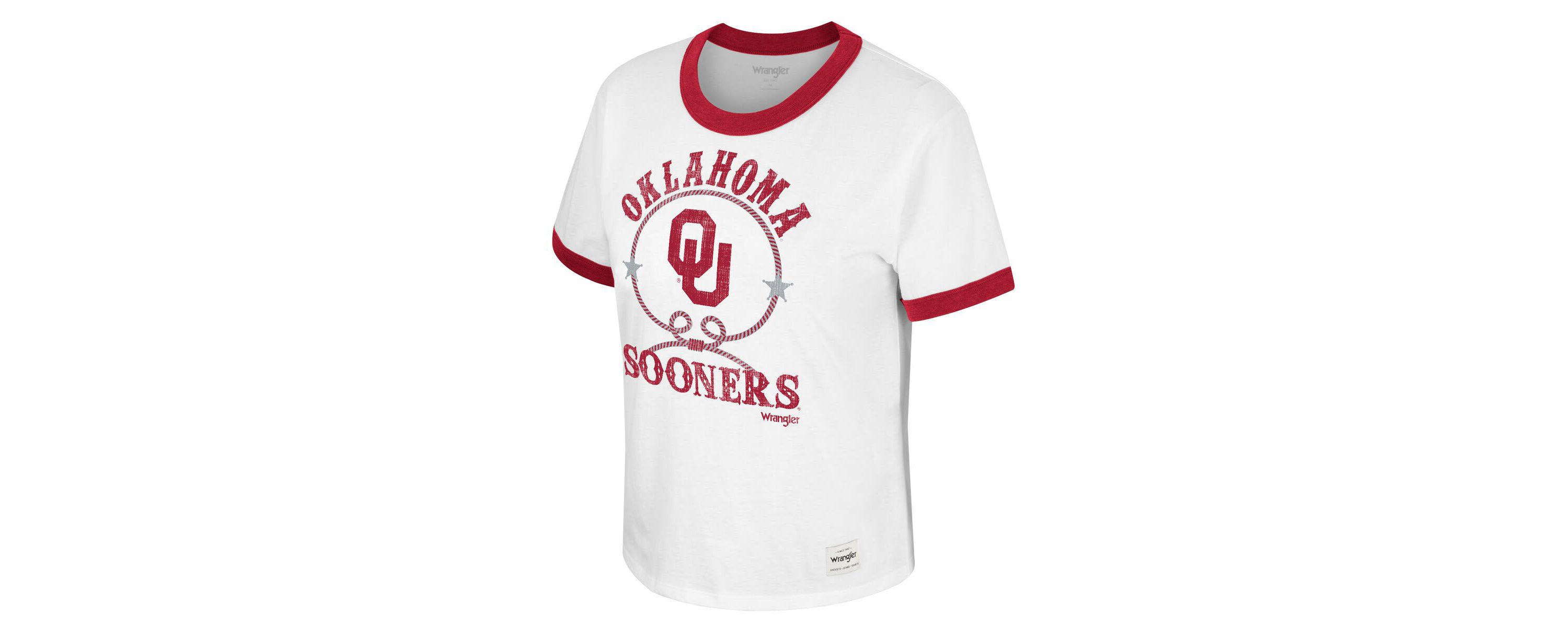 NCAA x Wrangler Oklahoma Sooners Freehand Ringer T-Shirt