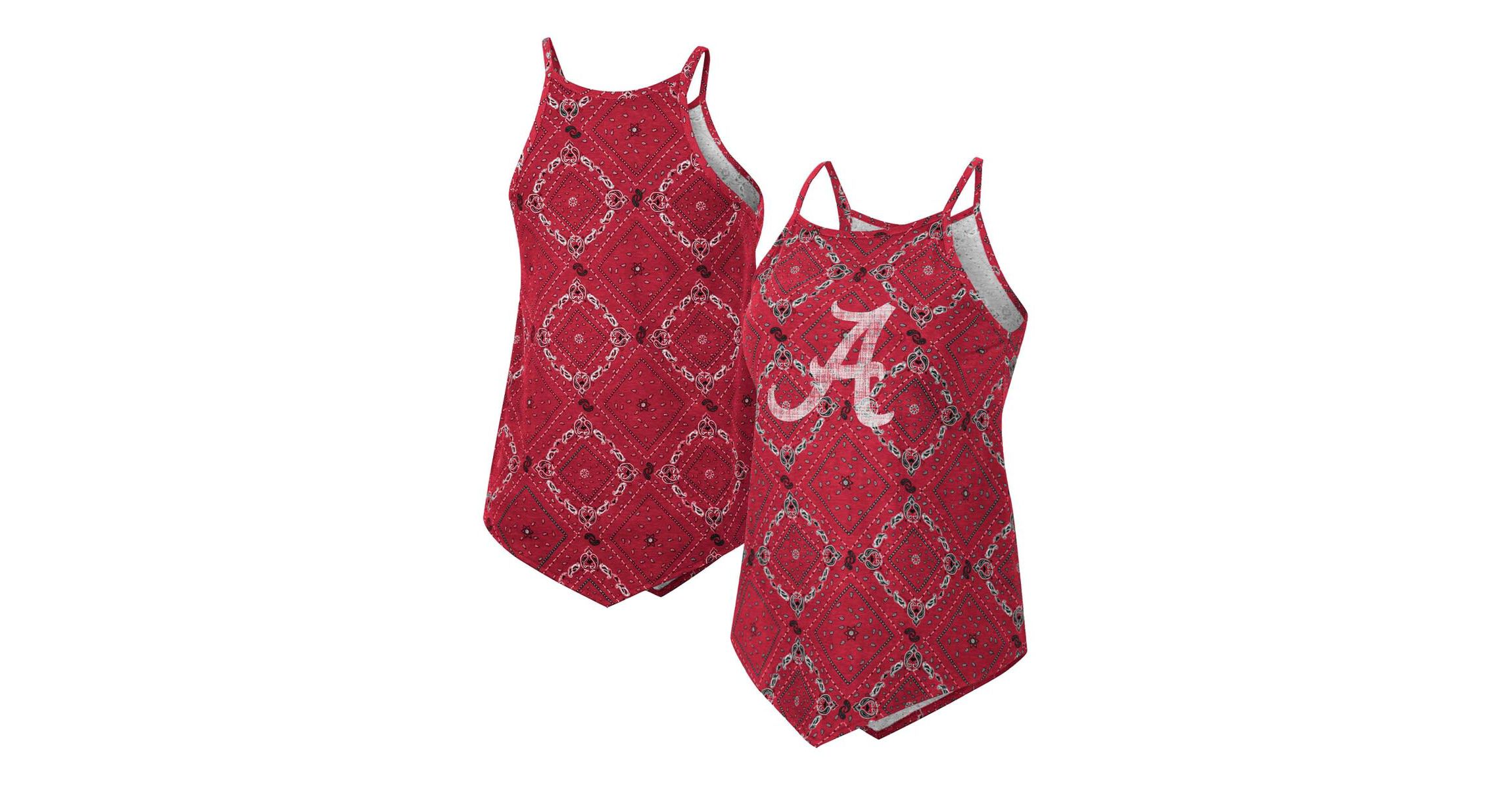 Alabama Crimson Tide NCAA x Wrangler Alabama Tide Bandana Tank Top