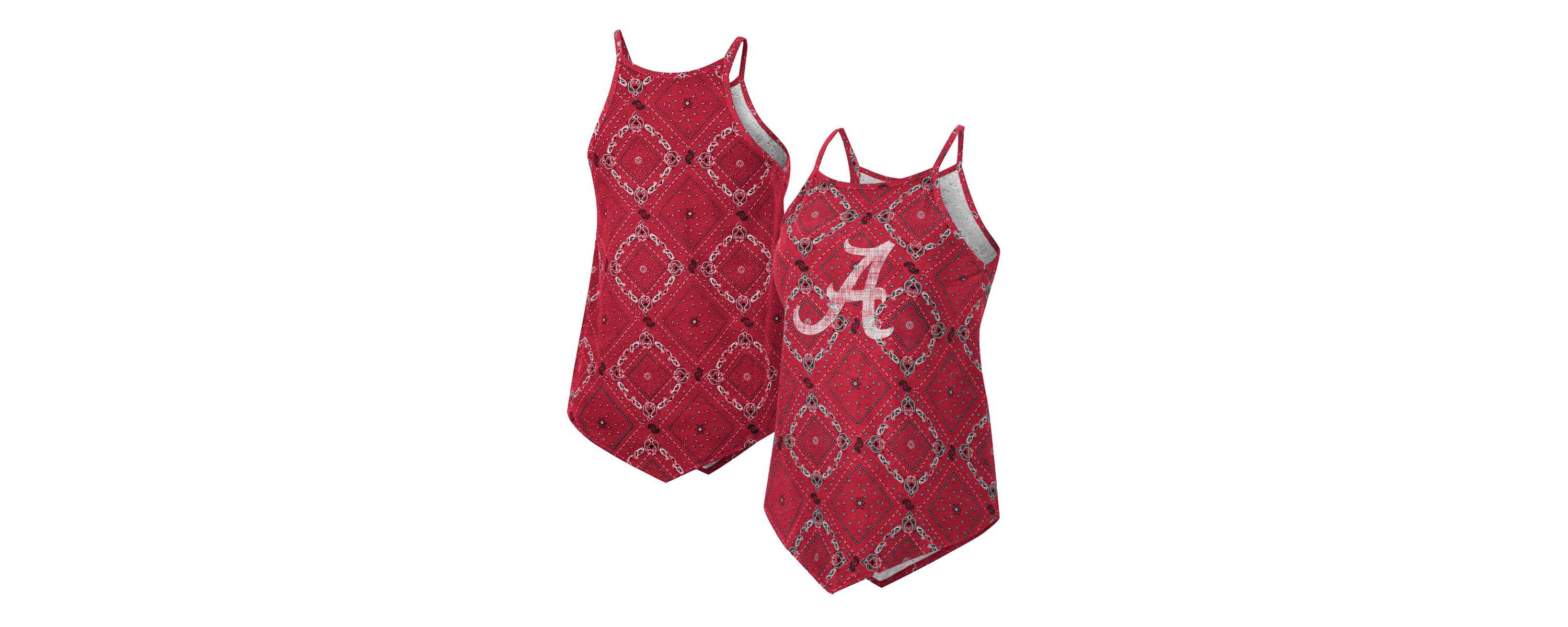 Alabama Crimson Tide NCAA x Wrangler Alabama Tide Bandana Tank Top