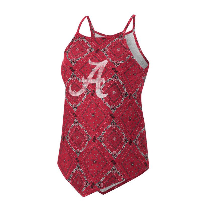 Alabama Crimson Tide NCAA x Wrangler Alabama Tide Bandana Tank Top