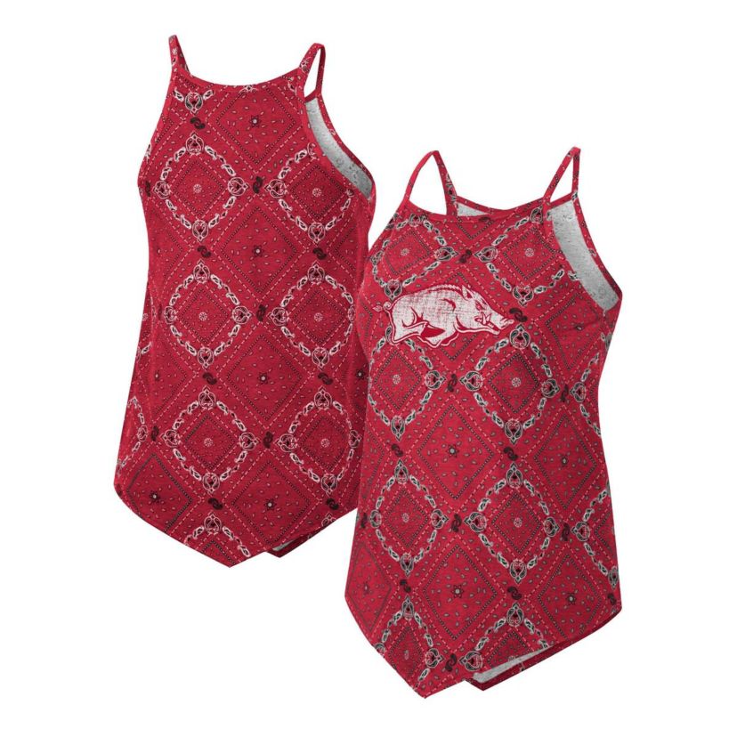 NCAA x Wrangler Arkansas Razorbacks Bandana Tank Top
