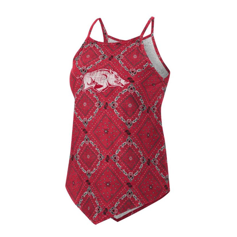 NCAA x Wrangler Arkansas Razorbacks Bandana Tank Top