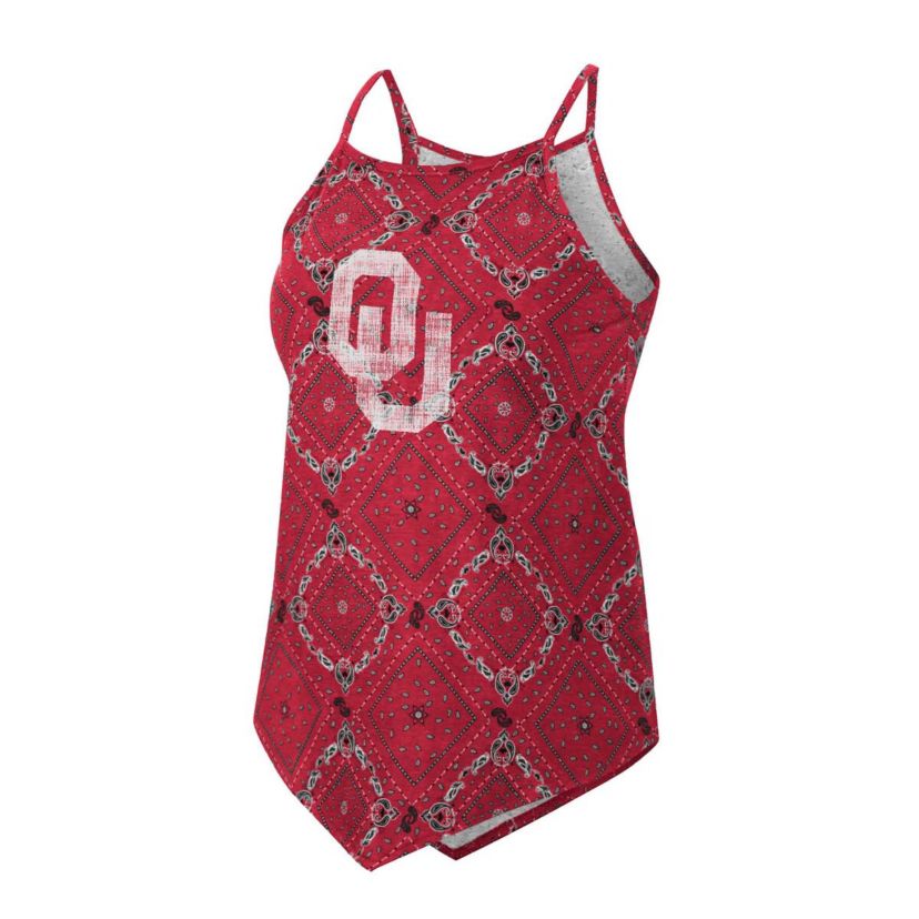 NCAA x Wrangler Oklahoma Sooners Bandana Tank Top