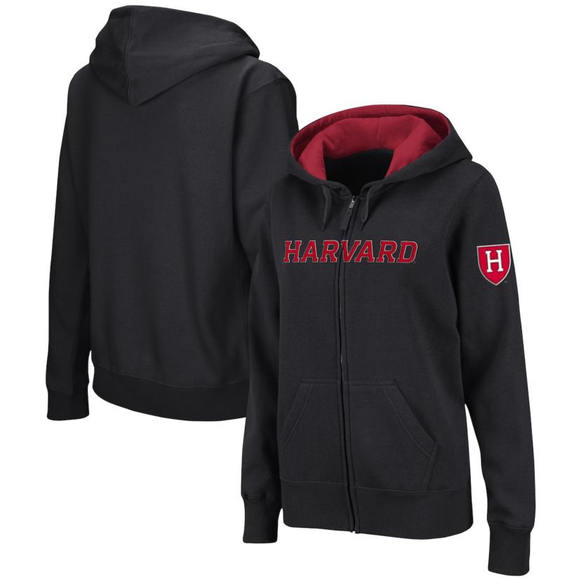 Harvard Crimson NCAA Harvard Arched Name Full-Zip Hoodie