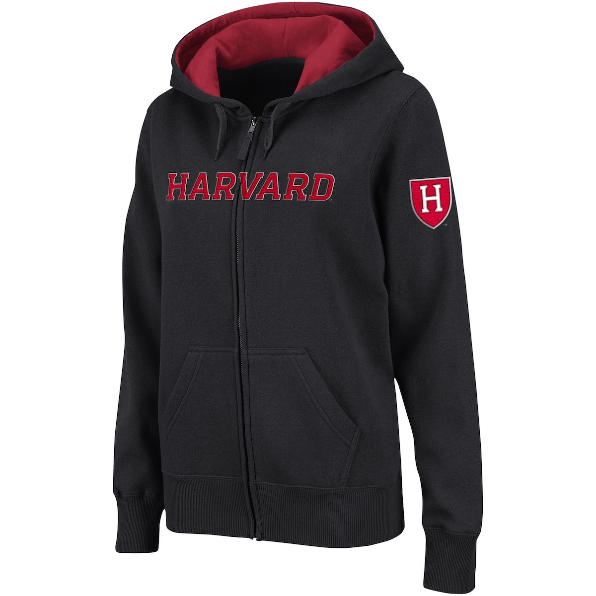 Harvard Crimson NCAA Harvard Arched Name Full-Zip Hoodie