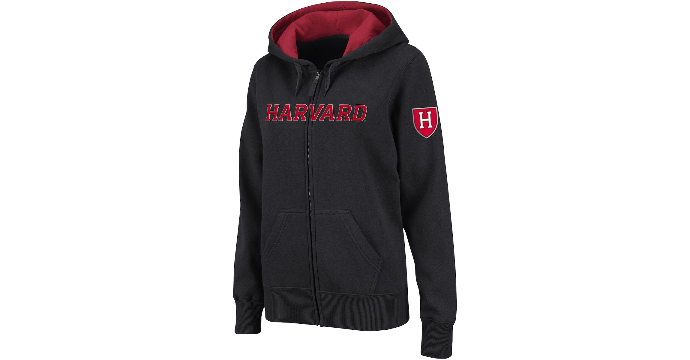 Harvard Crimson NCAA Harvard Arched Name Full-Zip Hoodie