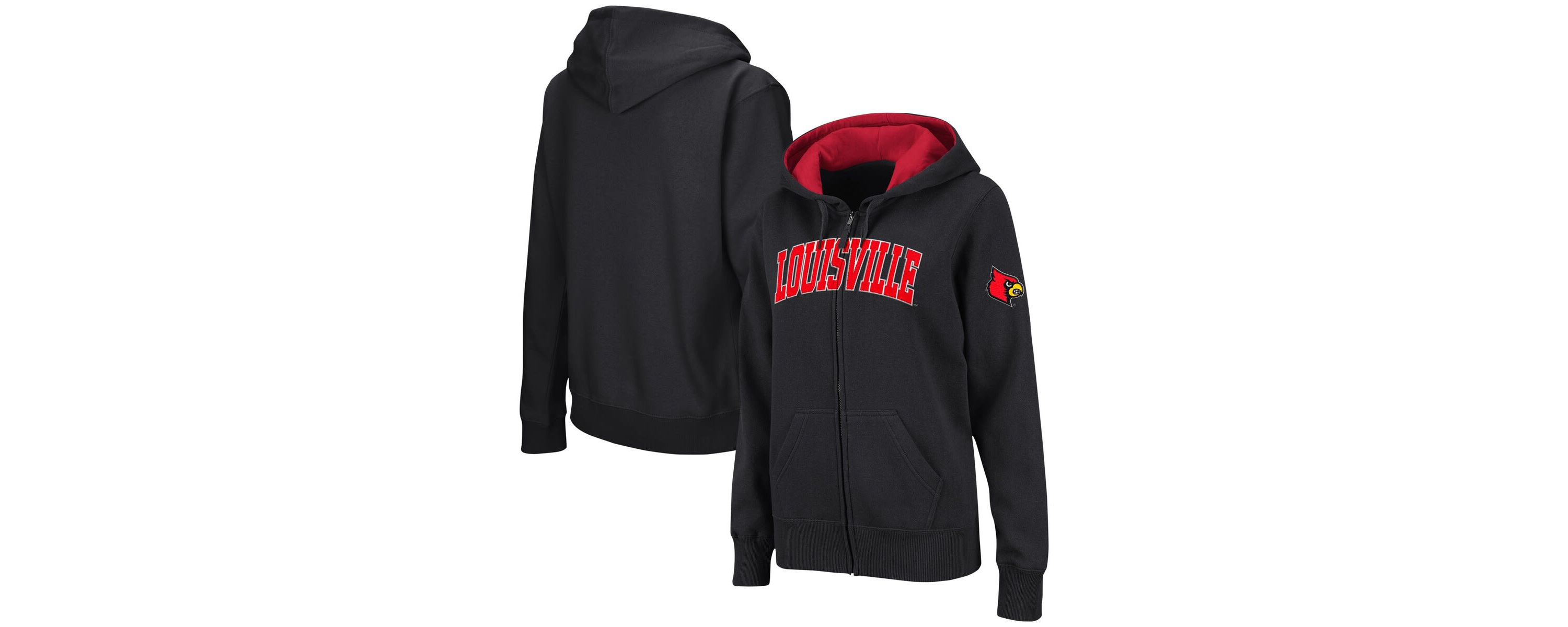 NCAA Louisville Cardinals Arched Name Full-Zip Hoodie
