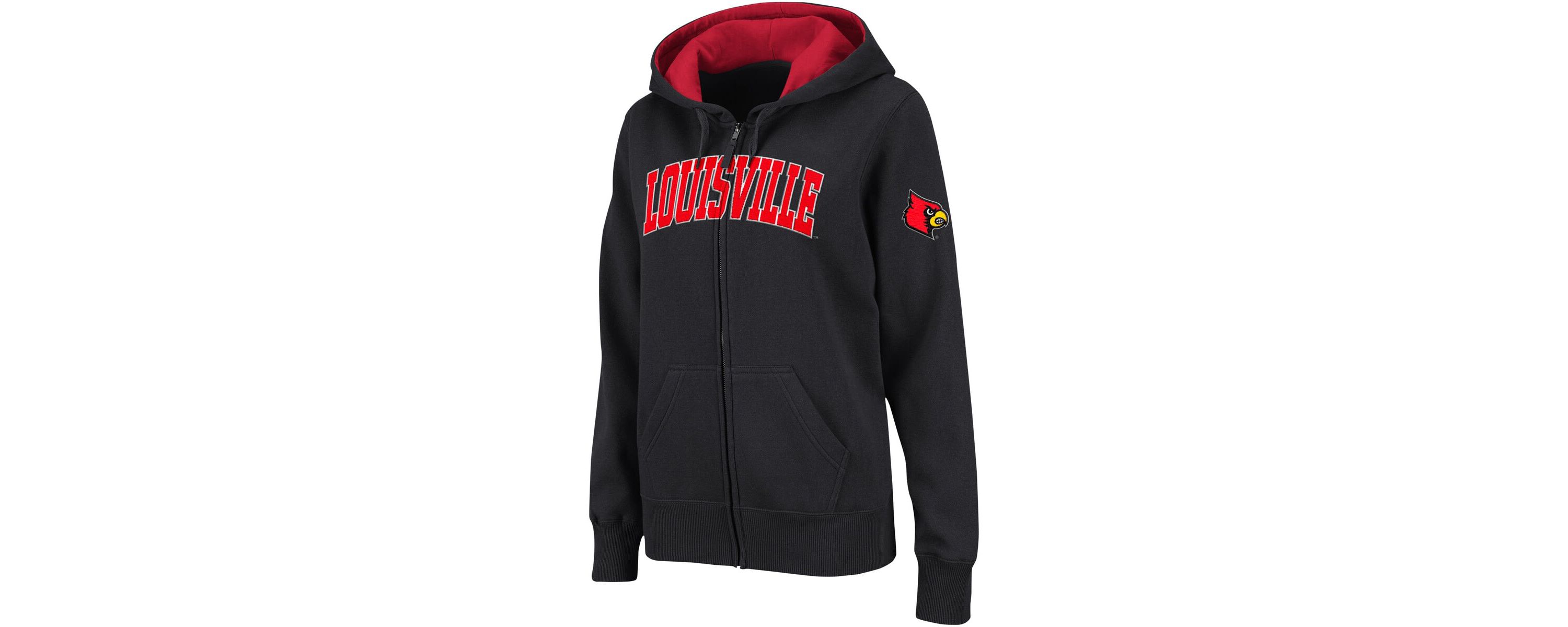 NCAA Louisville Cardinals Arched Name Full-Zip Hoodie