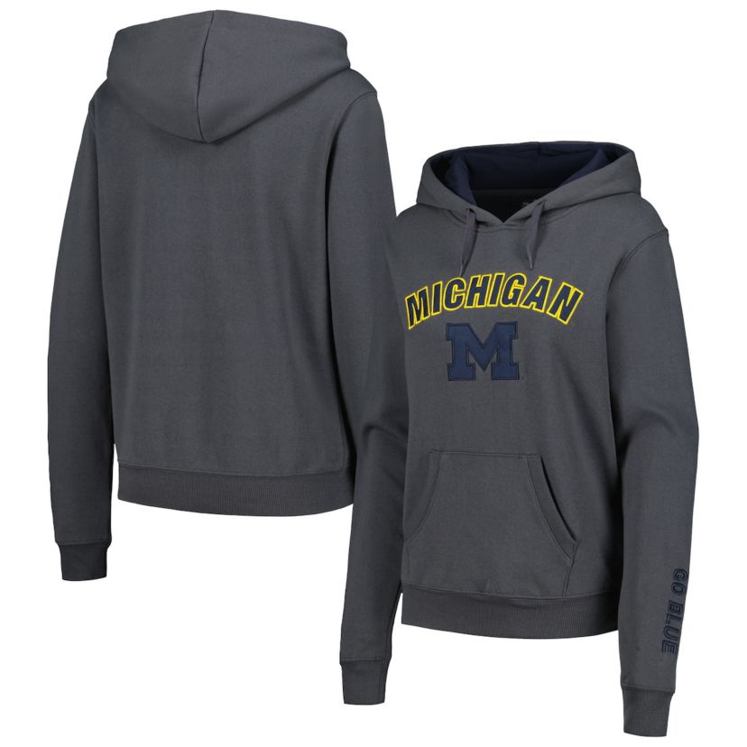 NCAA Michigan Wolverines Arch & Logo Pullover Hoodie