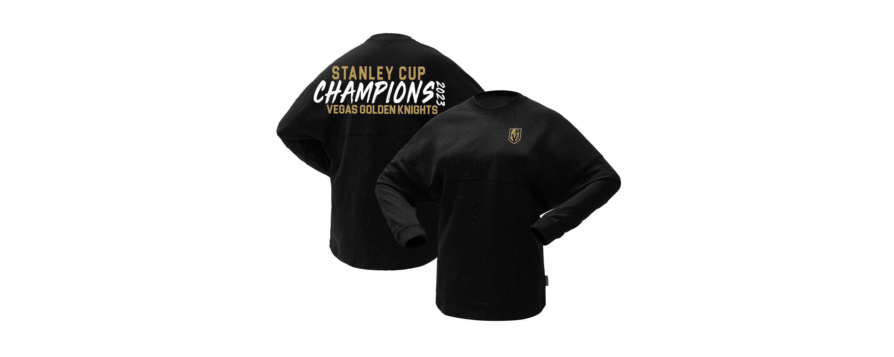 NHL Fanatics Vegas Golden Knights 2023 Stanley Cup s Sparkle Long Sleeve T-Shirt