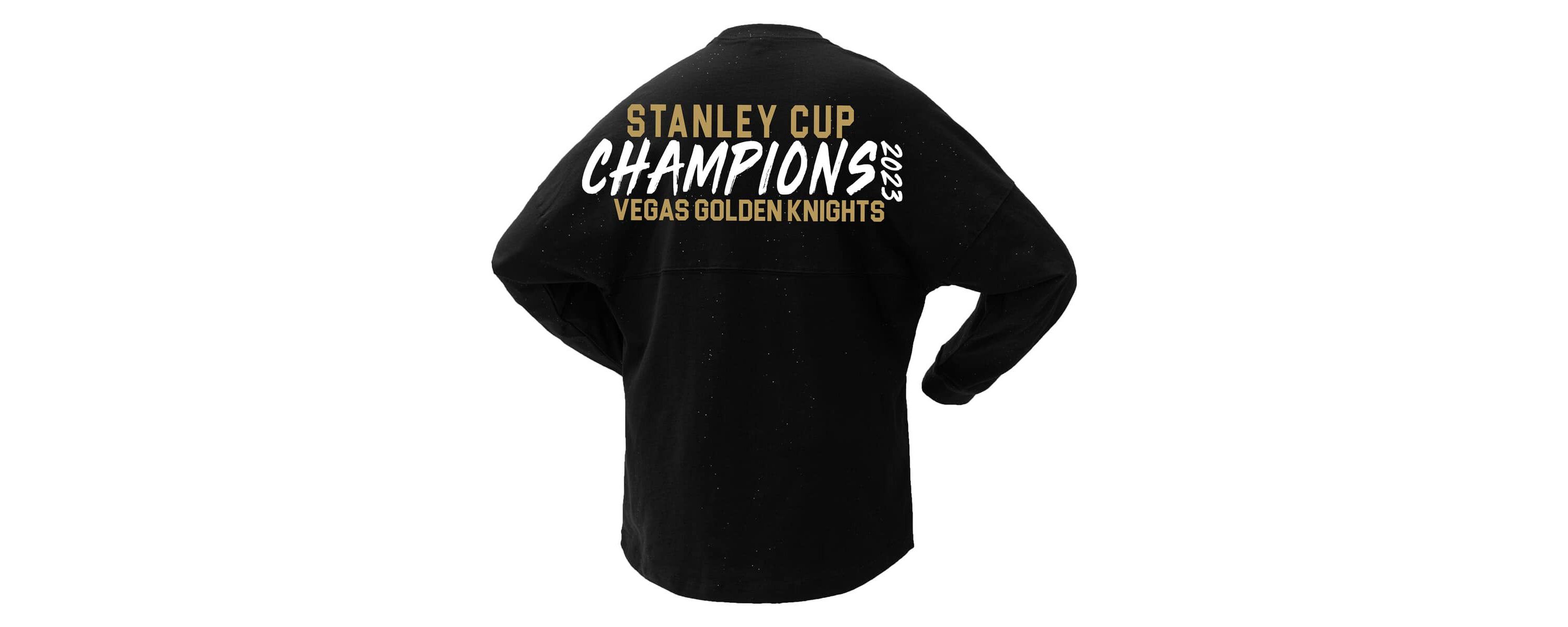 NHL Fanatics Vegas Golden Knights 2023 Stanley Cup s Sparkle Long Sleeve T-Shirt