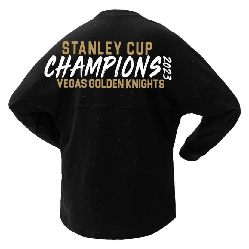 NHL Fanatics Vegas Golden Knights 2023 Stanley Cup s Sparkle Long Sleeve T-Shirt