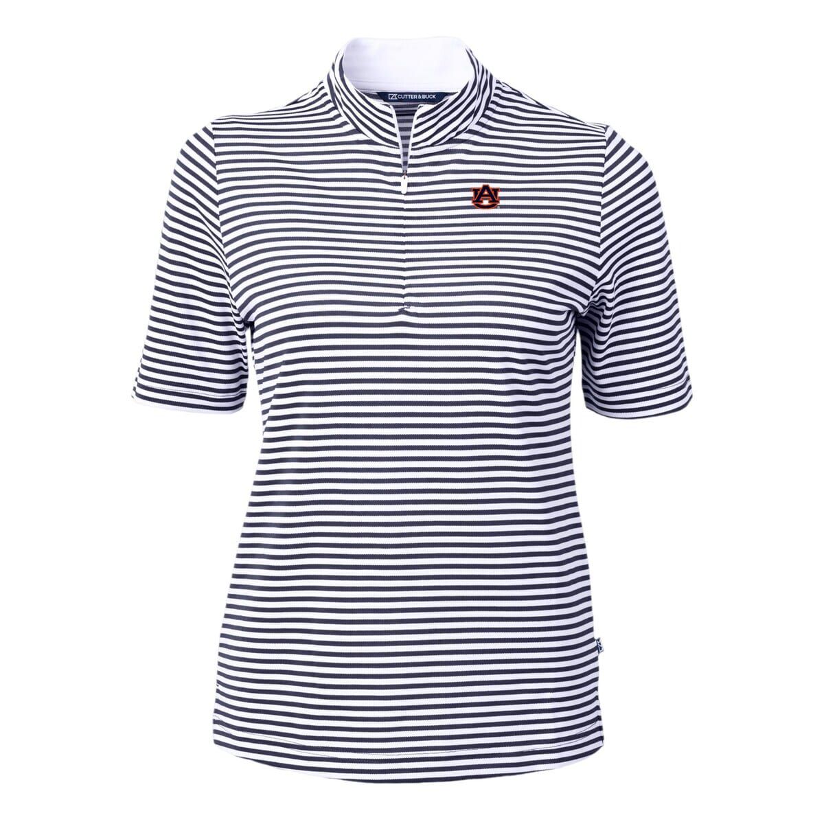 NCAA Auburn Tigers DryTec Virtue Eco Pique Stripe Recycled Polo