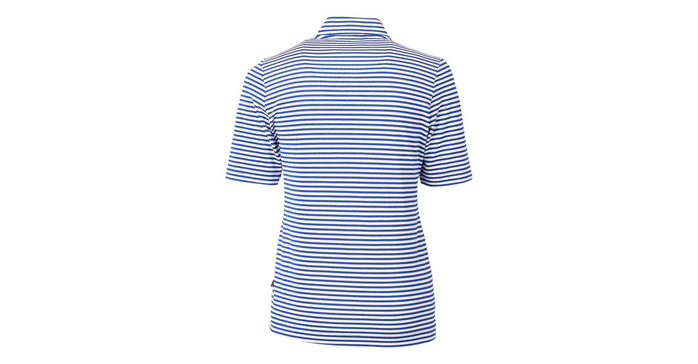 Creighton University Bluejays NCAA Creighton Bluejays DryTec Virtue Eco Pique Stripe Recycled Polo
