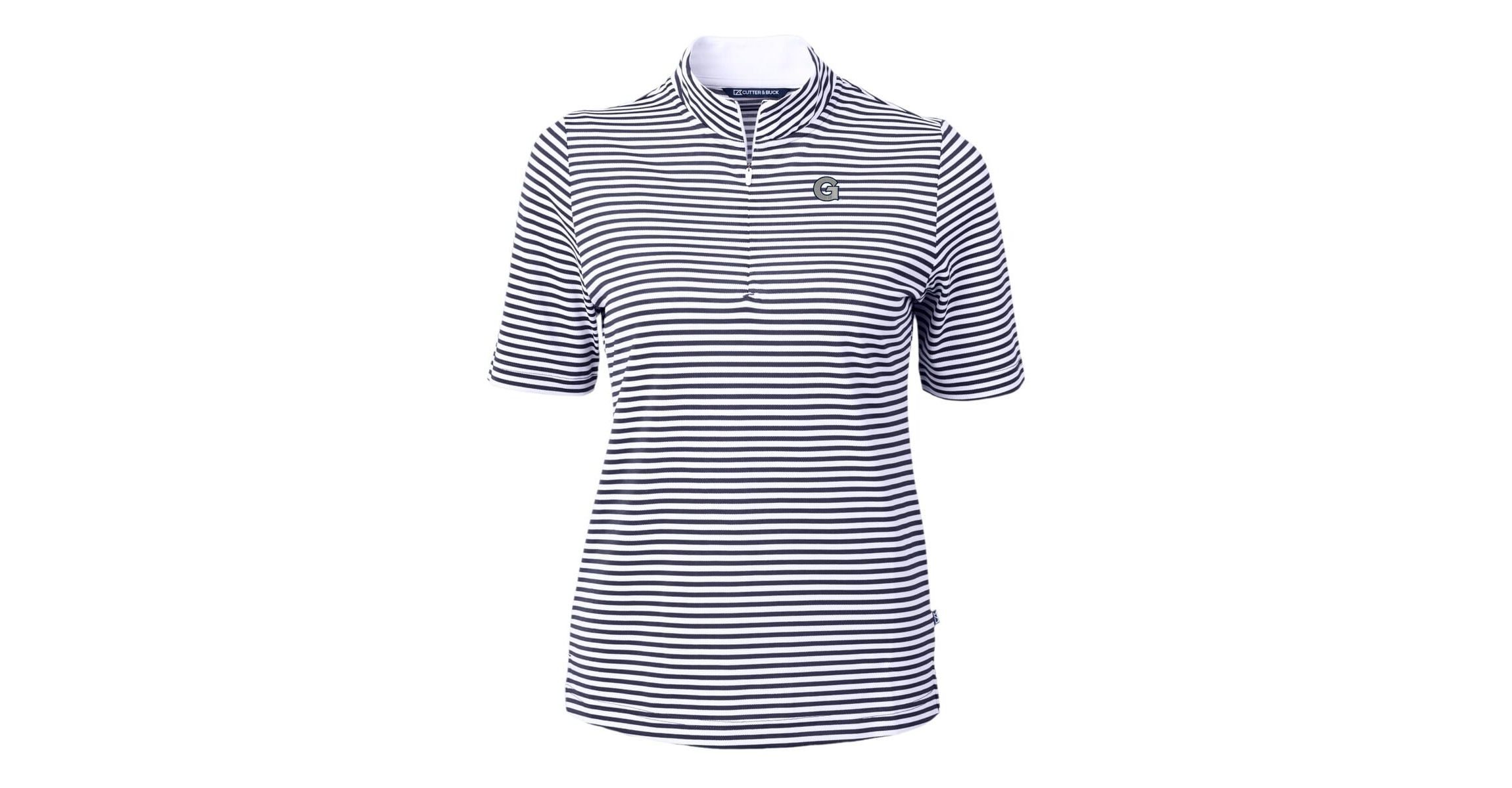 NCAA Georgetown Hoyas DryTec Virtue Eco Pique Stripe Recycled Polo